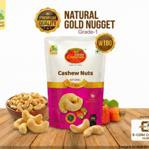 Home grade 1 w180 premium kerala cashews( gold nuggest)